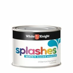 Cheapest 😀 White Knight 100ml Ming Blue Water Based Splashes Interior Paint - To Australia 🔔