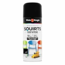 Flash Sale ✨ White Knight 310g Flat Black Squirts Spray Paint - To Australia 🧨