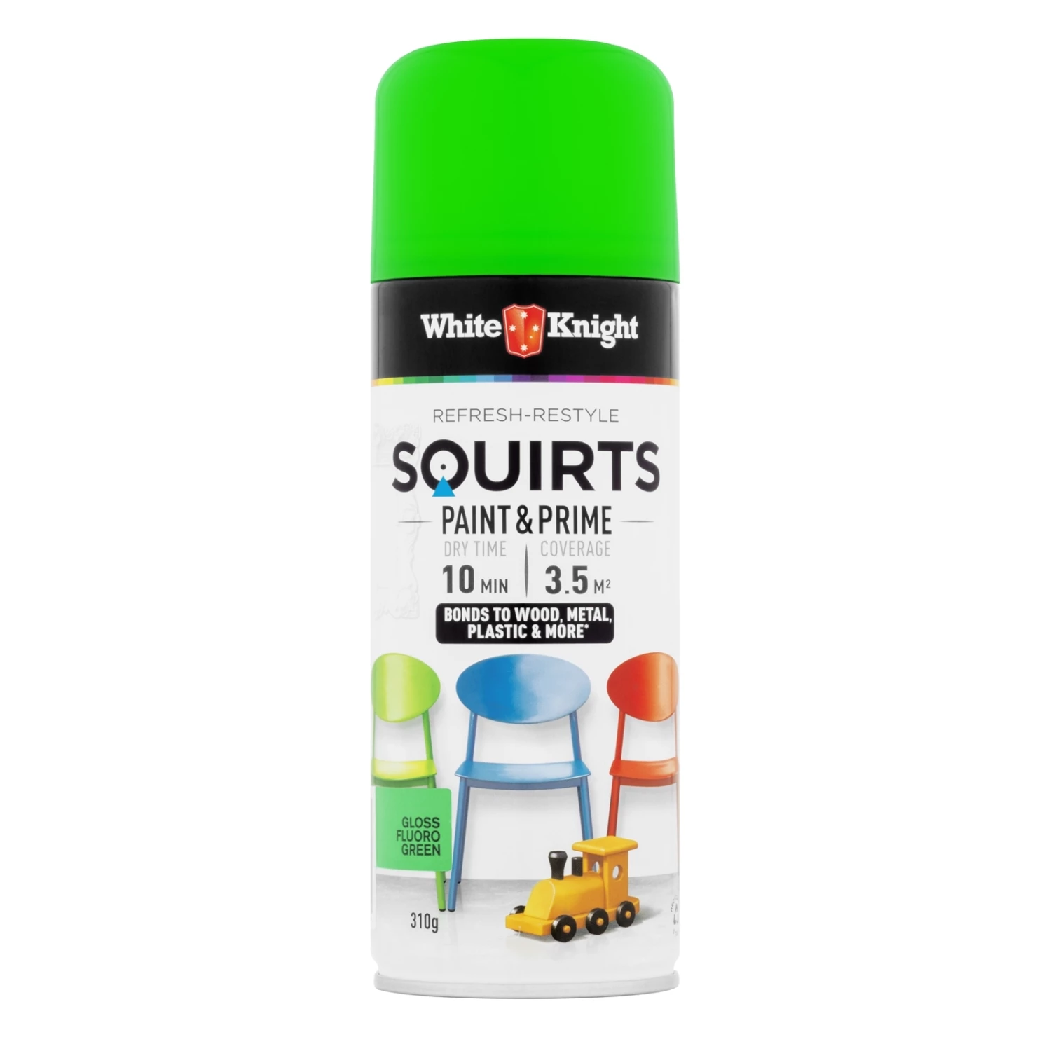 Discount ๐ Australia Only - White Knight 310g Fluoro Green Squirts Spray Paint ๐งจ 3 Discount ๐ Australia Only - White Knight 310g Fluoro Green Squirts Spray Paint ๐งจ