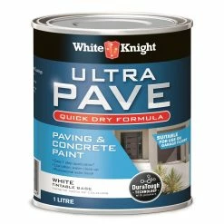 Promo 🎁 White Knight 1L White Ultra Pave Quick Dry Paint - To Australia 👏
