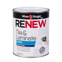 Best Pirce 😀 Australia Sale - White Knight 1L White Gloss Renew Tile And Laminate Paint 🔔