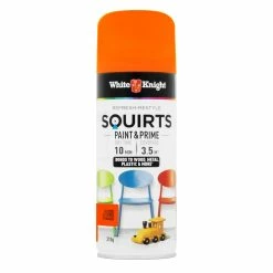 Budget 🤩 Australia Only - White Knight 310g Fluoro Orange Squirts Spray Paint ❤️