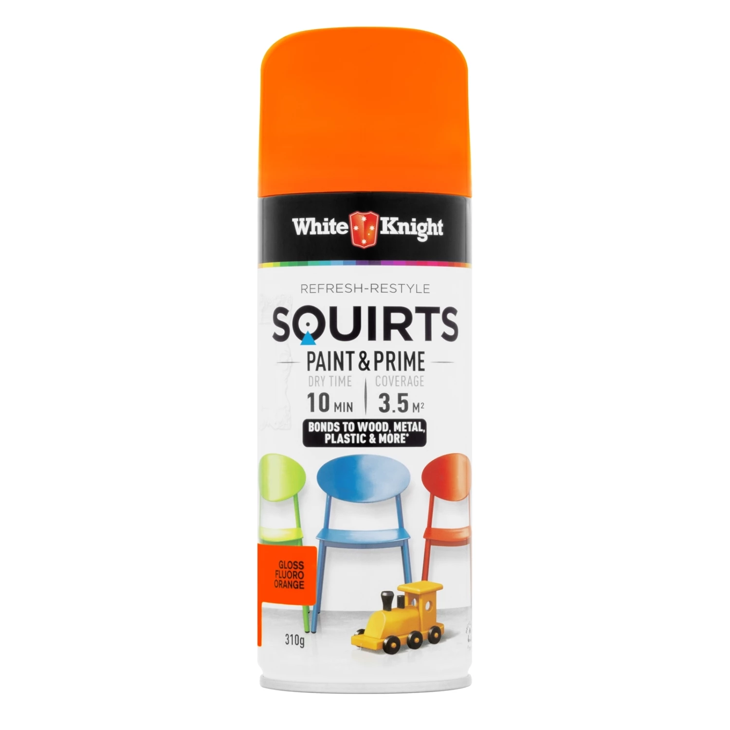 Budget ๐คฉ Australia Only - White Knight 310g Fluoro Orange Squirts Spray Paint โค๏ธ 3 Budget ๐คฉ Australia Only - White Knight 310g Fluoro Orange Squirts Spray Paint โค๏ธ