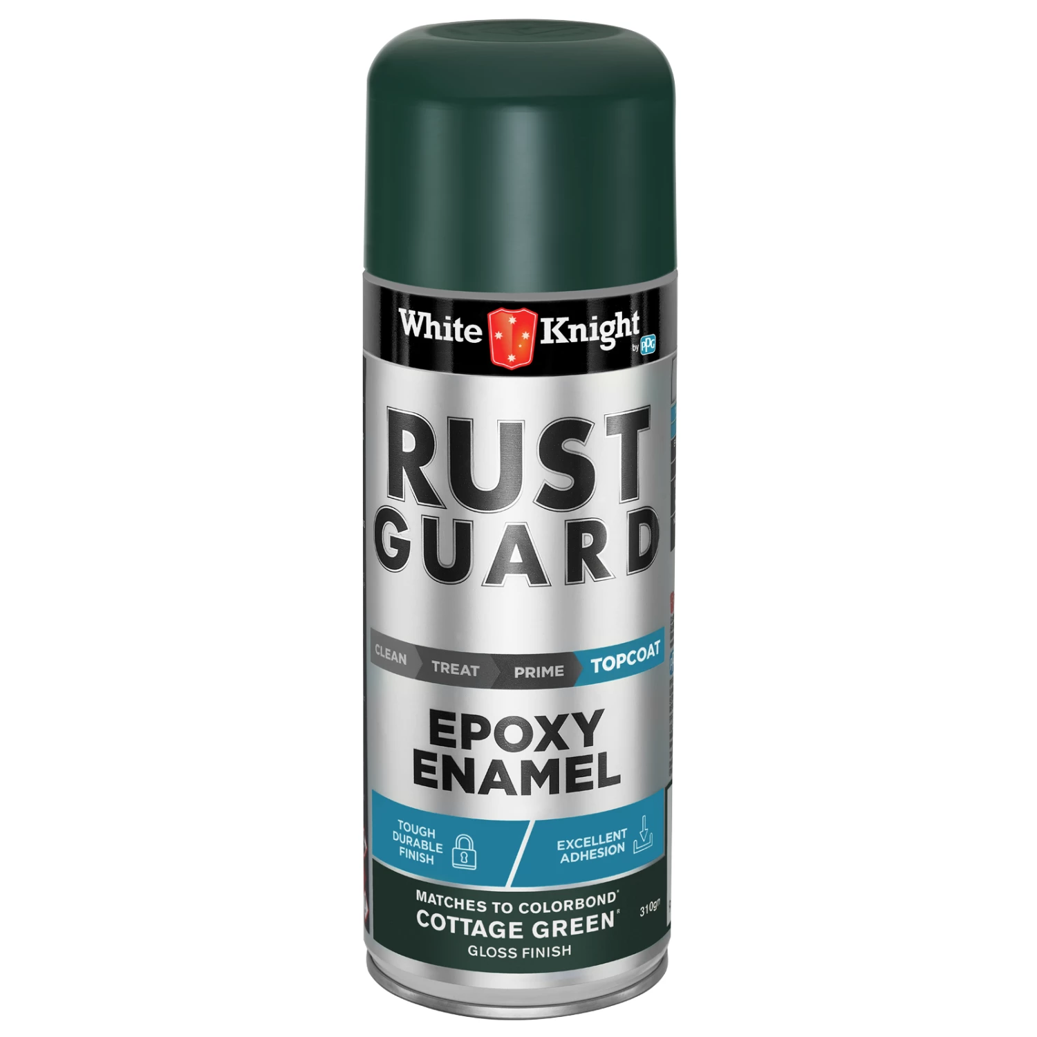 Brand new ๐ White Knight 310g Green Rust Guard Gloss Finish Enamel Spray Paint Cottage Green - To Australia ๐ฅ 3 Brand new ๐ White Knight 310g Green Rust Guard Gloss Finish Enamel Spray Paint Cottage Green - To Australia ๐ฅ