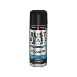 Budget ⭐ White Knight 300g Satin Black Touch Up Spray Paint - To Australia ✨