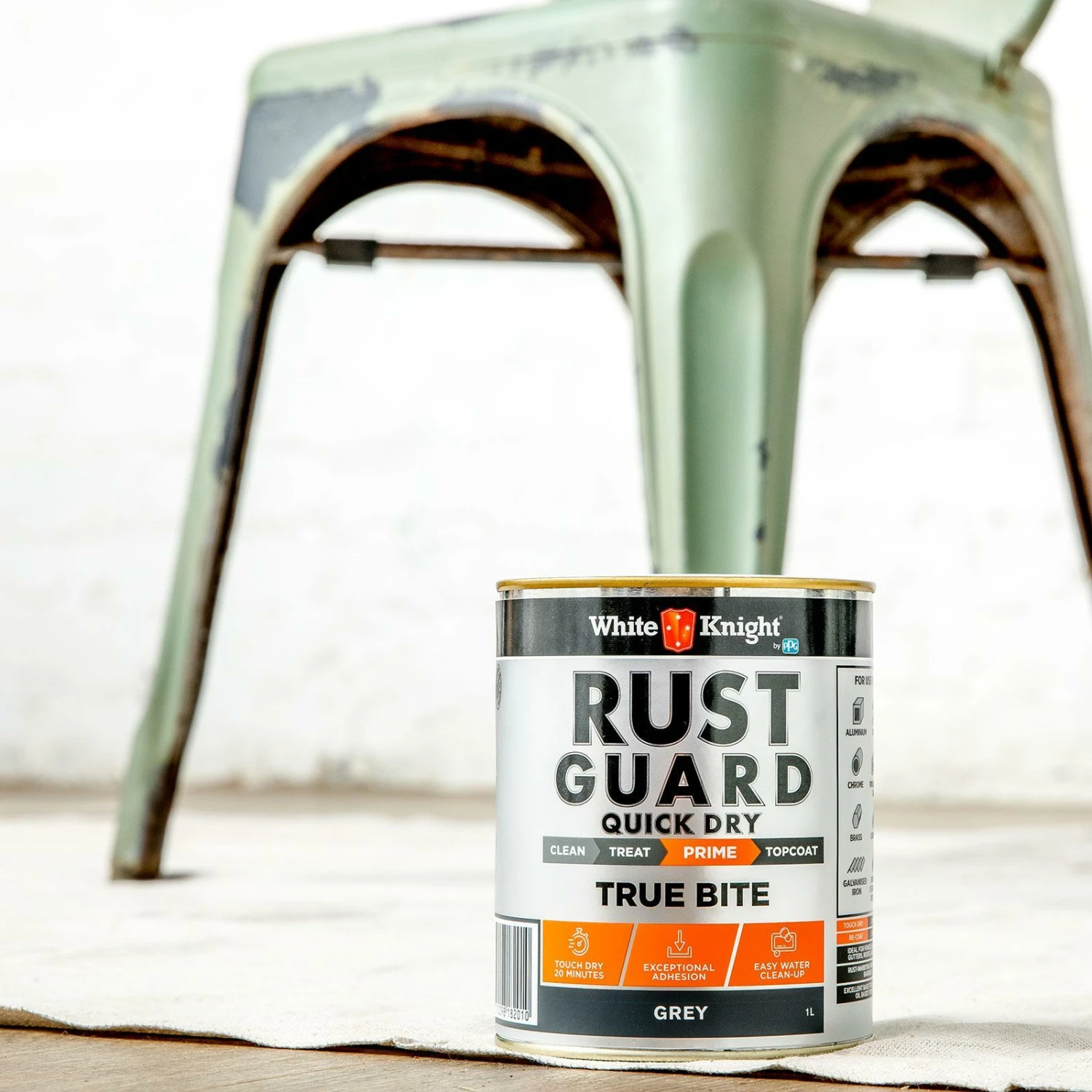 Discount ๐ White Knight Rust Guard Grey Quick Dry True Bite Primer Paint - 1L - To Australia โค๏ธ 4 Discount ๐ White Knight Rust Guard Grey Quick Dry True Bite Primer Paint - 1L - To Australia โค๏ธ - Image 2