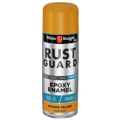 White Knight Shop 23 Best deal ๐ฏ White Knight Rust Guard 310g Gloss Golden Yellow Epoxy Enamel Spray Paint - To Australia ๐คฉ
