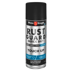 Promo ❤️ White Knight Rust Guard 300g Monument Matt Quick Dry Touch Up Spray Paint - To Australia 😉