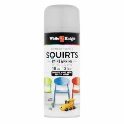 Cheap 🎉 Australia Sale - White Knight 310g Silver Satin Squirts Spray Paint 🔔