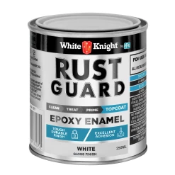 Best reviews of 🔔 White Knight Rust Guard Gloss White Epoxy Enamel Paint - 0.25L - To Australia 🎁
